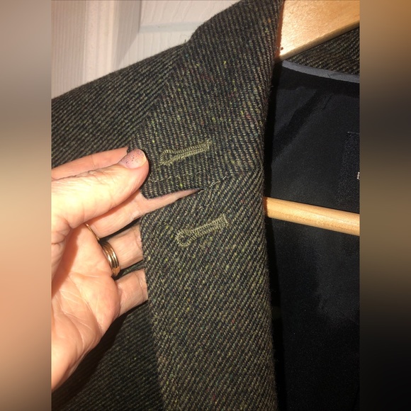 Banana Republic Jacket olive green 2 button blazer, wool. SZ 6 - Picture 8 of 15